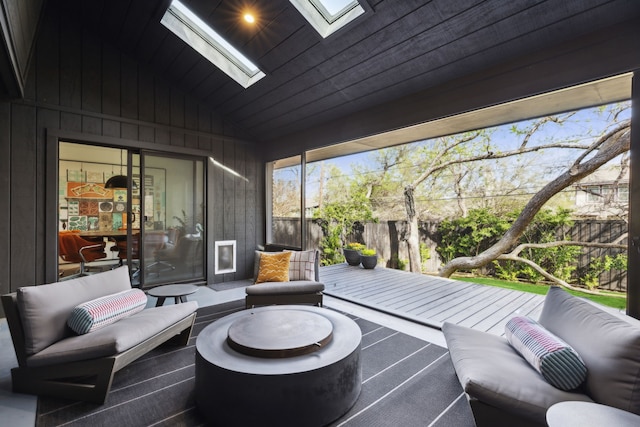 exterior space with fence