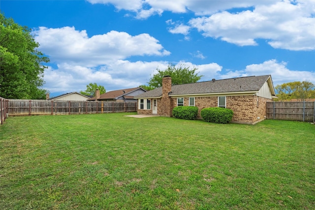4629 Cripple Creek Rd, Haltom City, TX 76137 - view of yard with a fenced backyard and a patio area