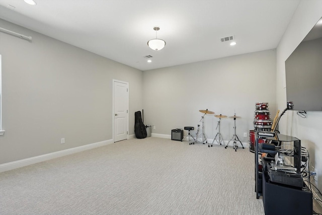 3905 Dashiell Dr, Flower Mound, TX 75022 - miscellaneous room featuring carpet, baseboards, and recessed lighting