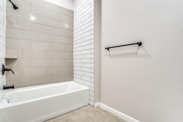 2316 Marburg St, Dallas, TX 75215 - full bath featuring baseboards, tub / shower combination, and tile patterned flooring