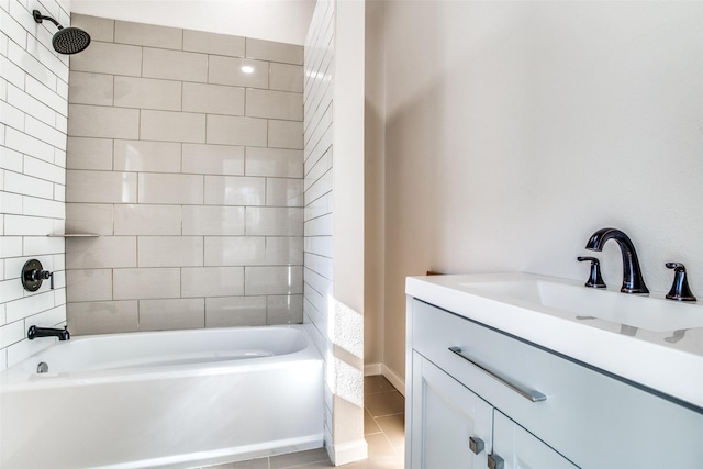 2316 Marburg St, Dallas, TX 75215 - full bath featuring tile patterned floors, vanity, and washtub / shower combination