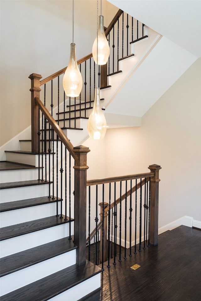 3703 Panalero Ln, Dallas, TX 75209 - stairs featuring wood finished floors and baseboards