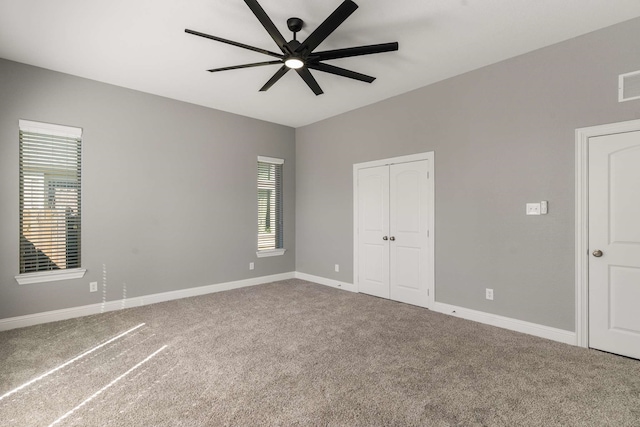 7813 Saint Clair Dr, Mckinney, TX 75071 - unfurnished bedroom featuring baseboards, a closet, ceiling fan, and carpet flooring