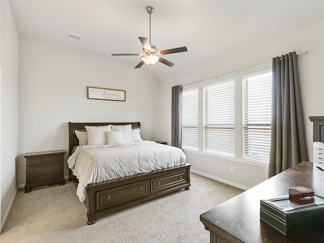 5024 Wilder Ave, Celina, TX 76227 - bedroom featuring baseboards, light carpet, and a ceiling fan
