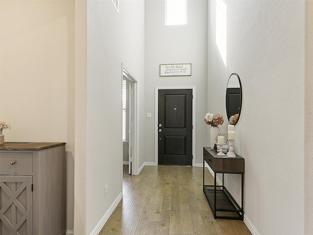 5024 Wilder Ave, Celina, TX 76227 - foyer with a high ceiling, light wood-style flooring, and baseboards
