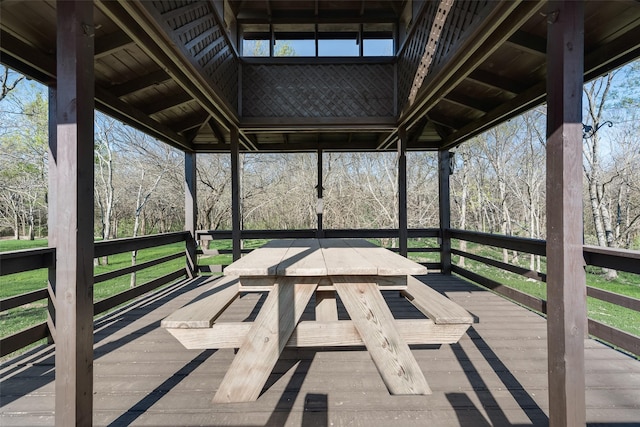 view of deck