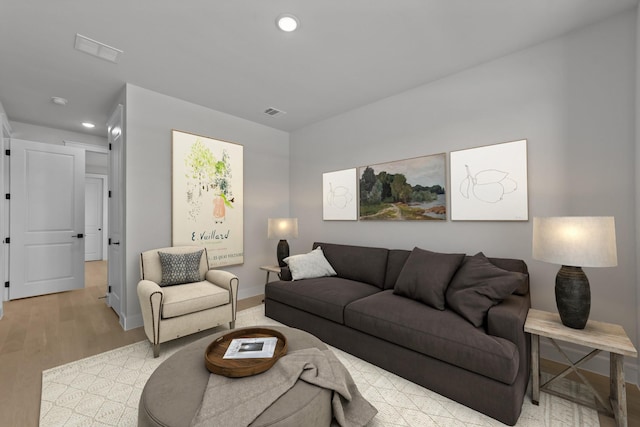 1330 Caleb Rd, Van Alstyne, TX 75495 - living area with light wood-style floors, recessed lighting, and baseboards
