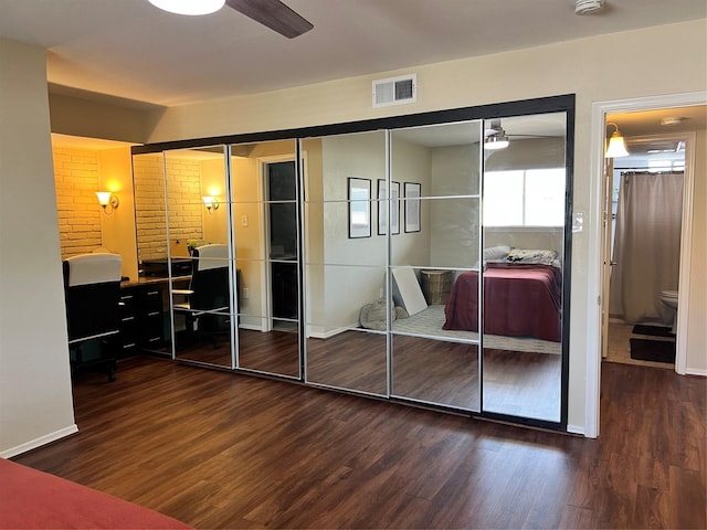closet with visible vents