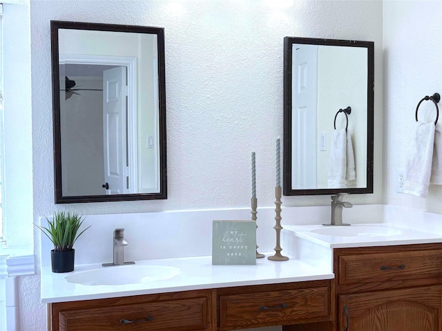 2212 Remmington Dr, Flower Mound, TX 75028 - bathroom with a textured wall and vanity