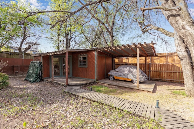 6814 Blackwood Dr, Dallas, TX 75231 - exterior space with french doors