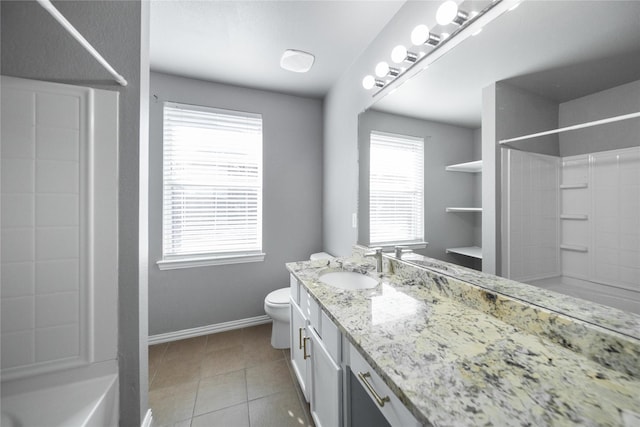 116 Birdbrook Dr, Anna, TX 75409 - full bathroom with baseboards, toilet, tile patterned flooring, and vanity