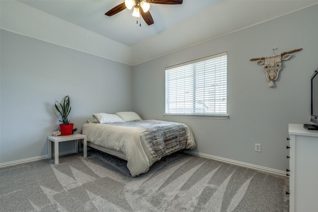 8106 Persimmon St, Irving, TX 75063 - bedroom with carpet floors, a ceiling fan, and baseboards