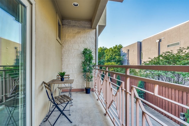 view of balcony