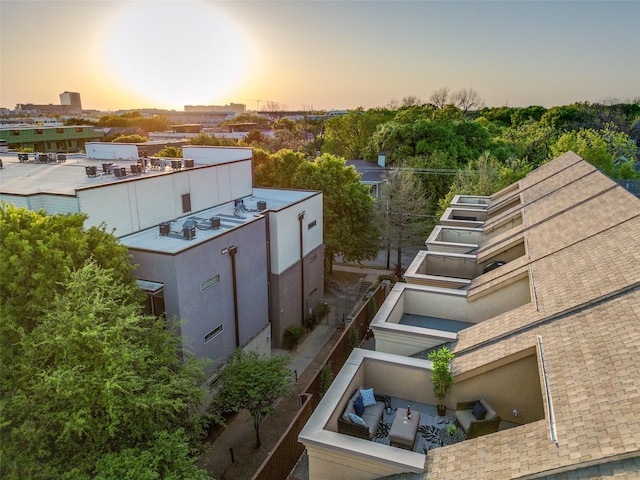 3204 Wycliff Ave Unit 3214, Dallas, TX 75219 - view of aerial view at dusk