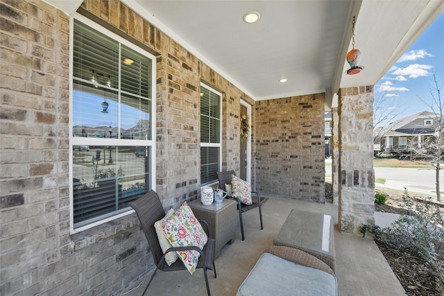 6028 Bowie Ct, Providence Village, TX 76227 - view of covered porch