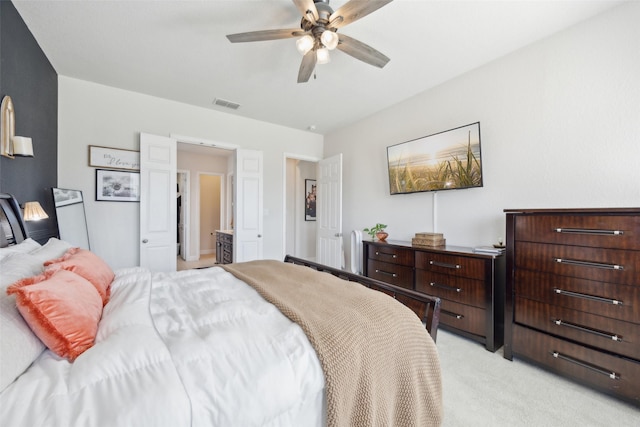 4600 Periwinkle Dr, Mansfield, TX 76063 - bedroom with light colored carpet and a ceiling fan