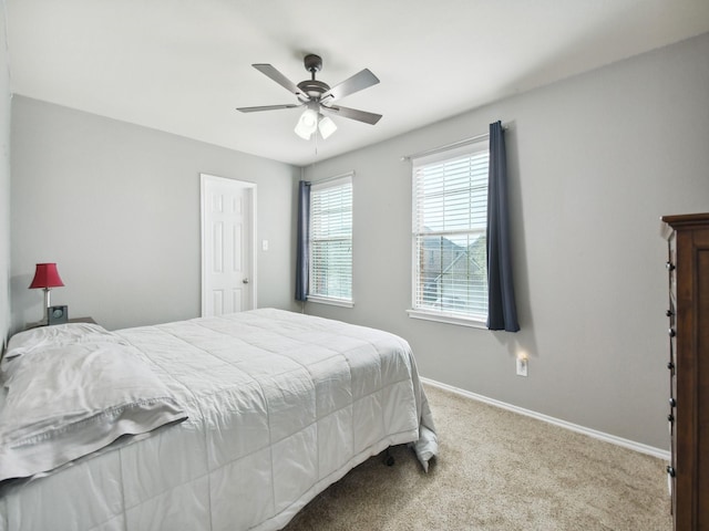4013 Hollow Lake Rd, Fort Worth, TX 76262 - bedroom featuring carpet flooring, baseboards, and ceiling fan