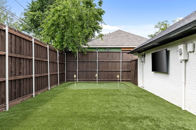 4527 Elsby Ave, Dallas, TX 75209 - view of yard with an area to practice putting