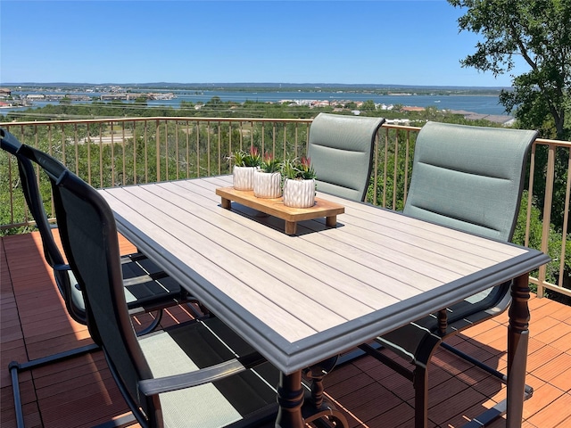 213 Twin Sails, Horseshoe Bay, TX 78657 - deck featuring a water view
