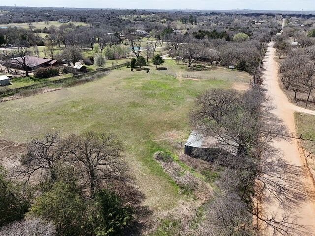 bird's eye view featuring a rural view