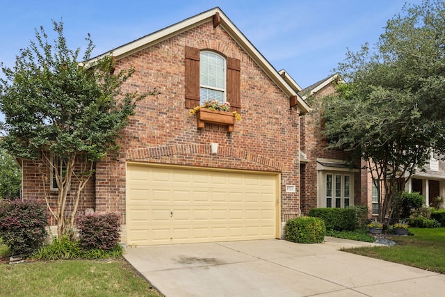 9721 Stripling Dr, Fort Worth, TX 76244 - view of front of property featuring brick siding and concrete driveway