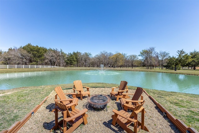 exterior space featuring a fire pit