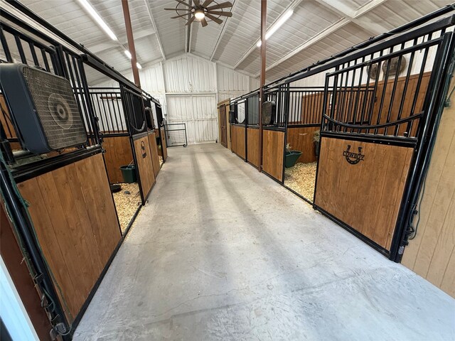 view of horse barn
