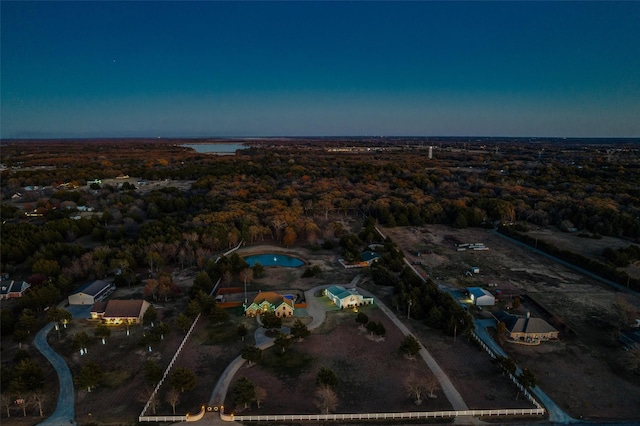 aerial view with a view of trees
