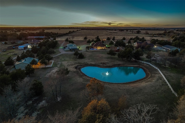 1752 County Road 1450, Bonham, TX 75418 - aerial view of property's location featuring a pool area