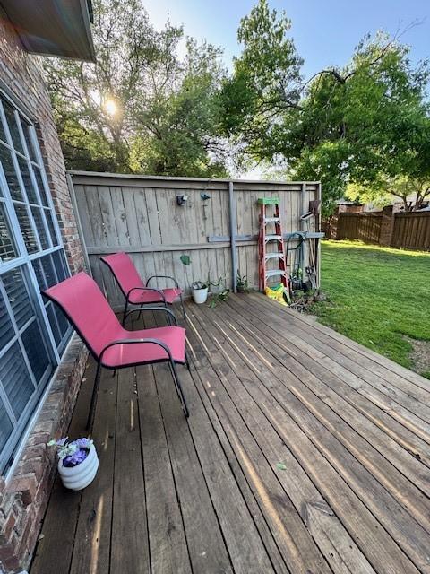 2411 Northlake Ct, Irving, TX 75038 - view of wooden deck