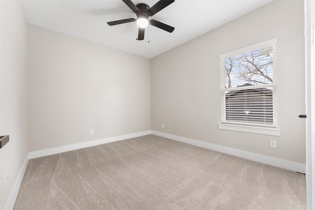 2111 Brookhaven Dr, Dallas, TX 75224 - unfurnished room featuring baseboards, carpet floors, and a ceiling fan