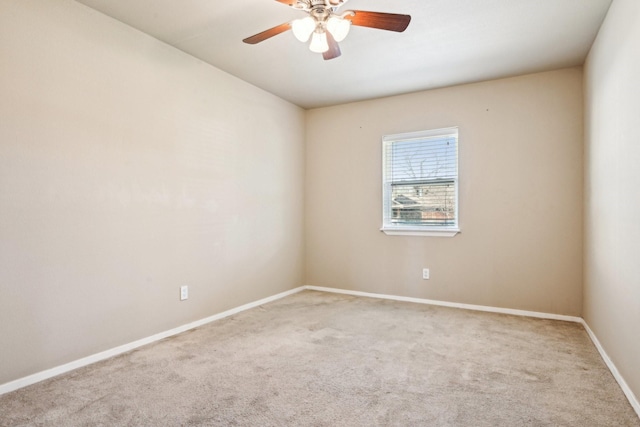 10319 Sylvia Dr, Dallas, TX 75228 - unfurnished room featuring carpet floors, a ceiling fan, and baseboards