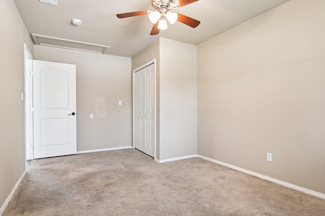 10319 Sylvia Dr, Dallas, TX 75228 - carpeted empty room with attic access, ceiling fan, and baseboards