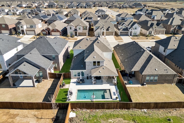 16509 Hidden Cove Dr, Celina, TX 75009 - aerial perspective of suburban area with a pool