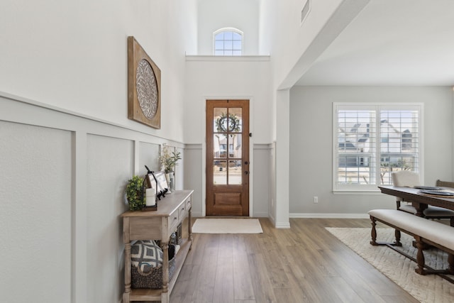 16509 Hidden Cove Dr, Celina, TX 75009 - foyer entrance with wood finished floors and a high ceiling