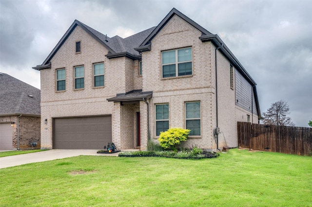 201 Virginia Ln, Hickory Creek, TX 75065 - view of front facade featuring a garage, driveway, and brick siding