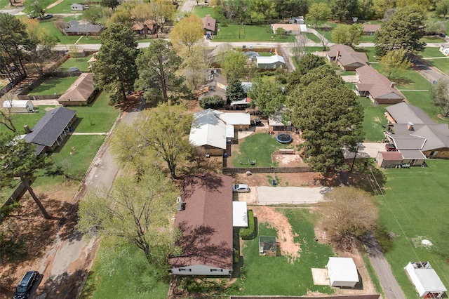 aerial view featuring a residential view