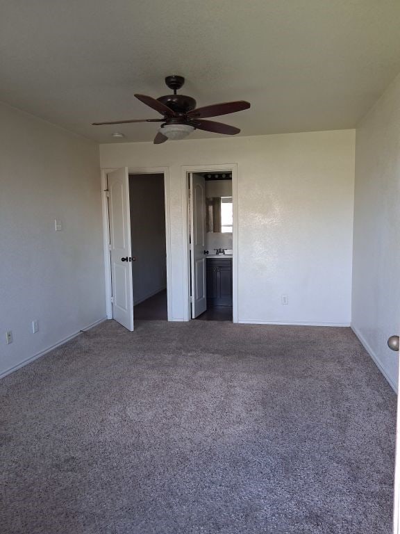 8124 Doreen Ave, Fort Worth, TX 76116 - unfurnished room with ceiling fan and carpet flooring