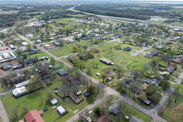 210AND218 N Collins, Colbert, OK 74733 - drone / aerial view featuring a residential view