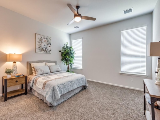 6309 Miners Chapel Dr, Fort Worth, TX 76179 - bedroom with light carpet and a ceiling fan
