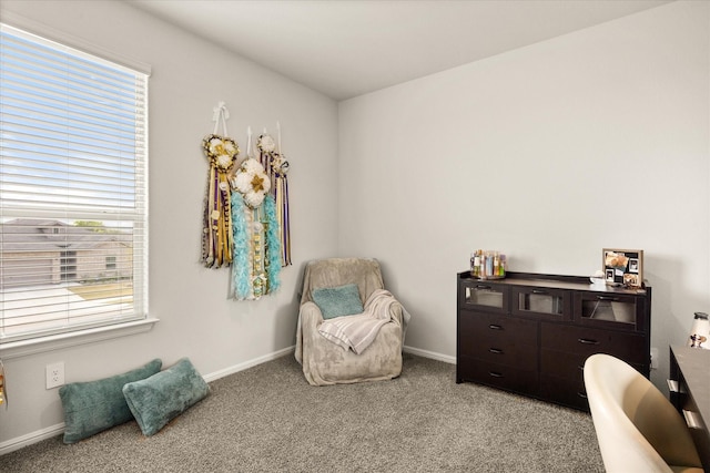 5228 Star Bright Dr, Fort Worth, TX 76179 - sitting room with carpet floors and baseboards