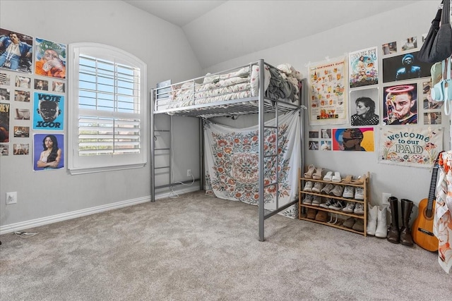 1630 Old Oak Ct, Prosper, TX 75078 - carpeted bedroom with vaulted ceiling and baseboards