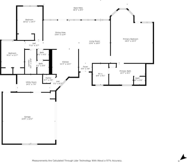 2858 Waters Edge, Quinlan, TX 75474 - floor plan