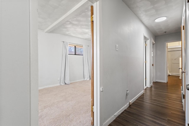 4331 Kolloch Dr, Dallas, TX 75216 - corridor featuring baseboards, wood finished floors, and a baseboard radiator