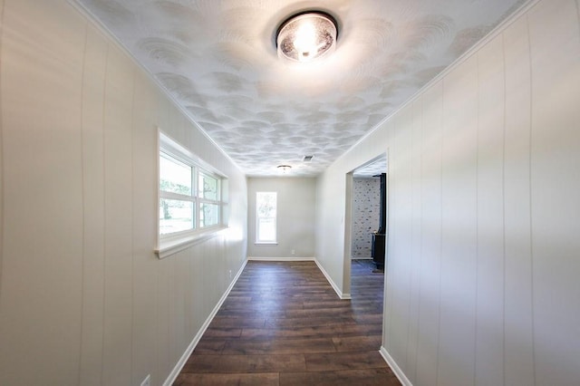 3815 Jefferson Rd, Paris, TX 75462 - hall featuring dark wood-style flooring and baseboards