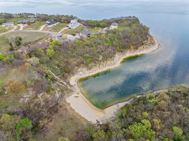 181 Monarch Dr, Denison, TX 75020 - aerial view with a water view
