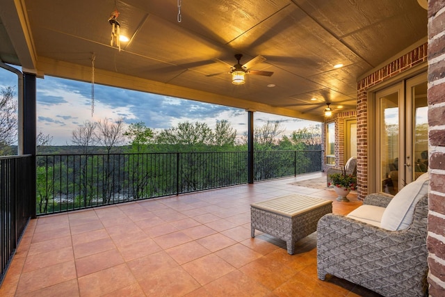 181 Monarch Dr, Denison, TX 75020 - view of patio / terrace featuring a ceiling fan
