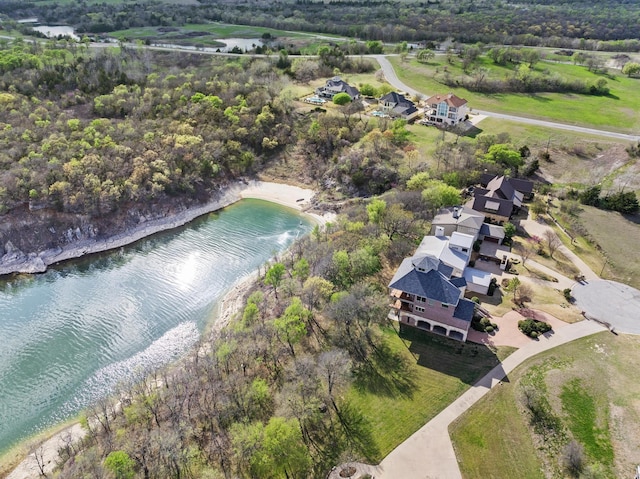 181 Monarch Dr, Denison, TX 75020 - aerial view featuring a water view