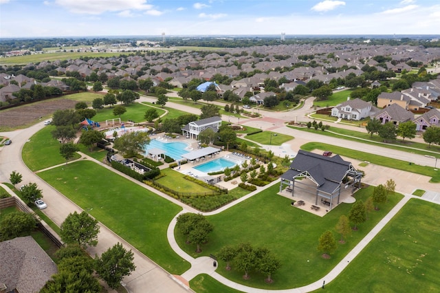 bird's eye view featuring a residential view