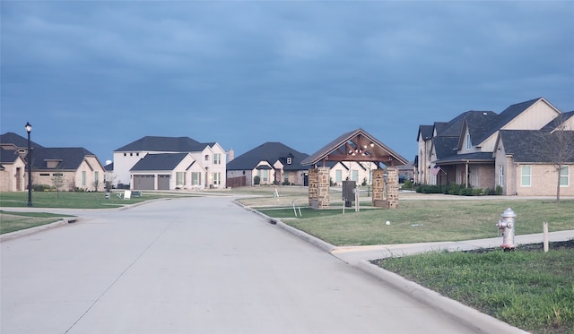 144 Shawnee Trl, Pottsboro, TX 75076 - view of road with street lighting, a residential view, and curbs